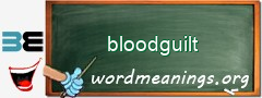 WordMeaning blackboard for bloodguilt